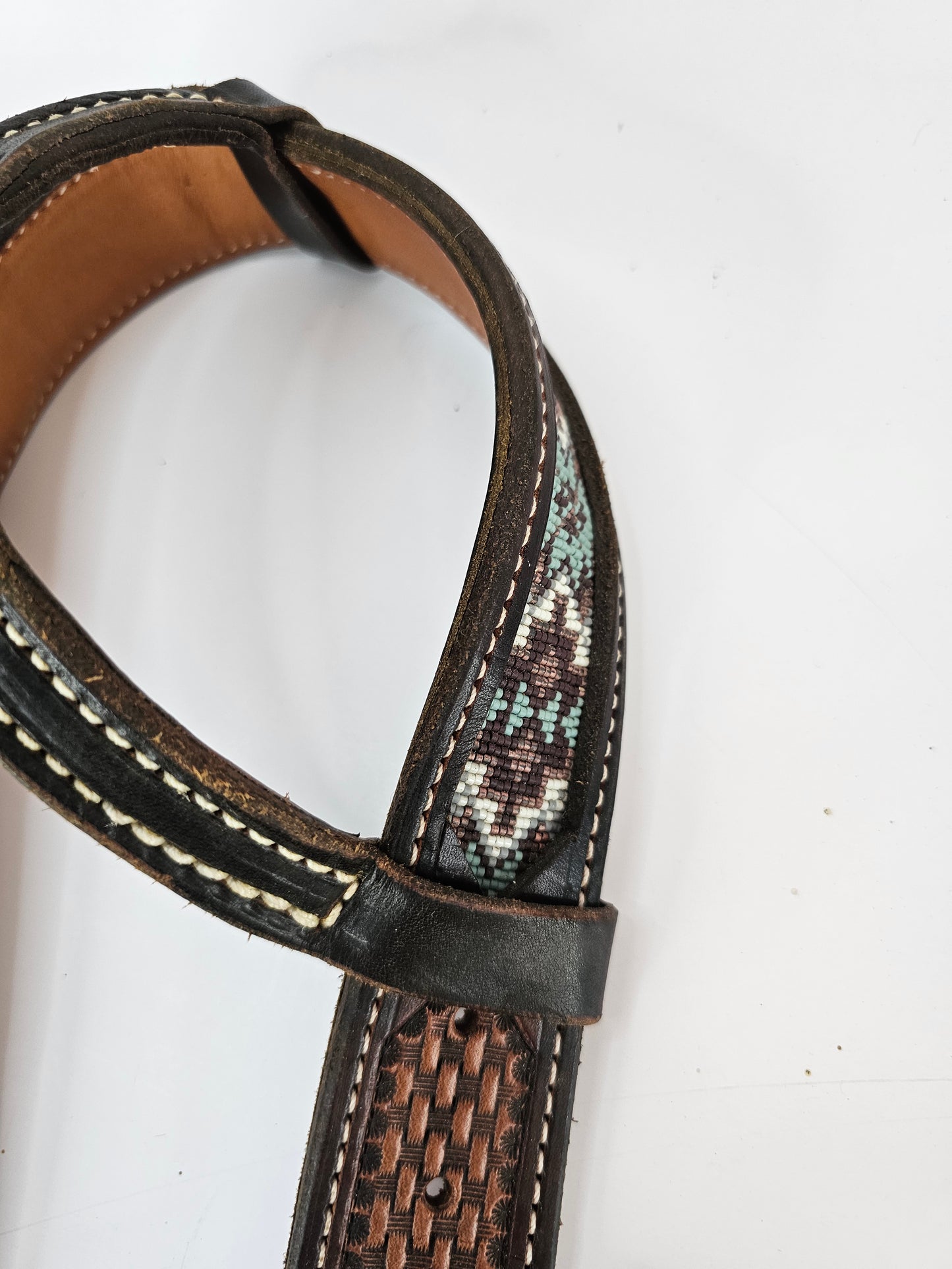 Desert Jewel -Single Ear Beaded Headstall