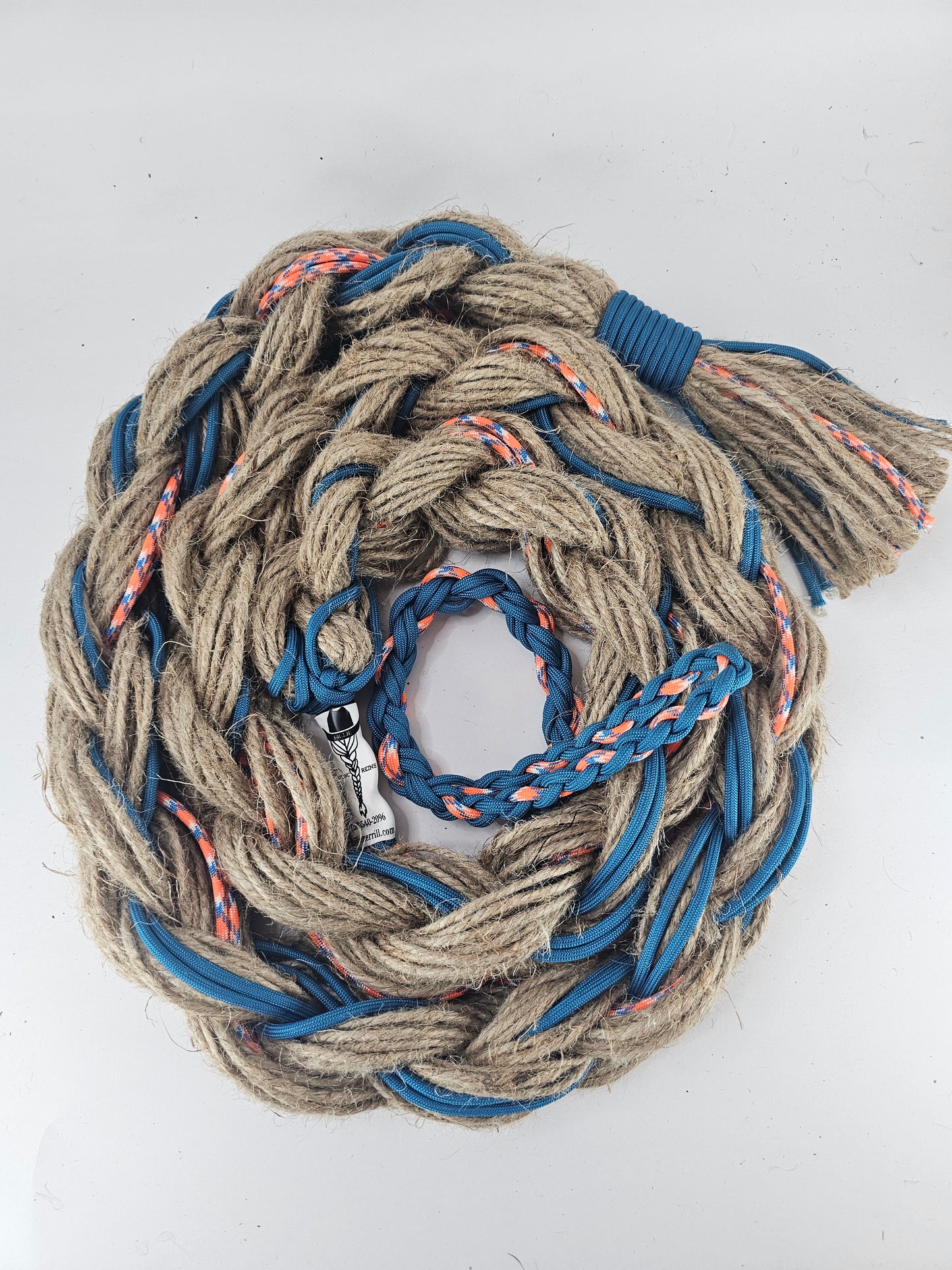 Prickly Flame - Custom Hand Made Bronc Rein / Hack Rein