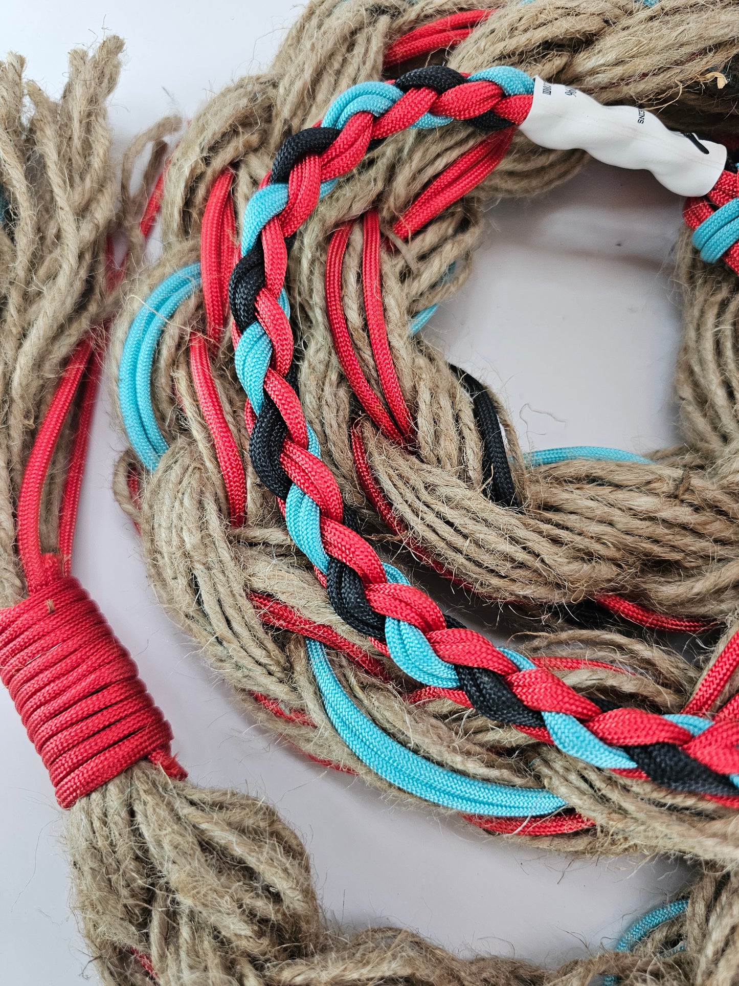 Turquoise Blaze  - Custom Hand Made Bronc Rein / Hack Rein