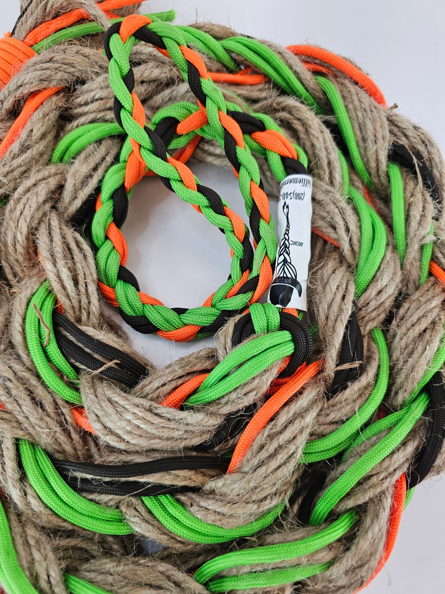 Jungle Trouble  - Custom Hand Made Bronc Rein / Hack Rein