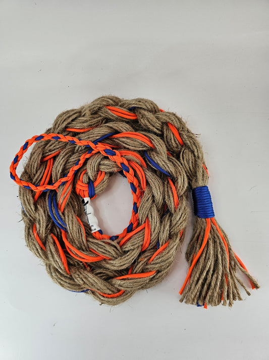 Orange Rush  - Custom Hand Made Bronc Rein / Hack Rein