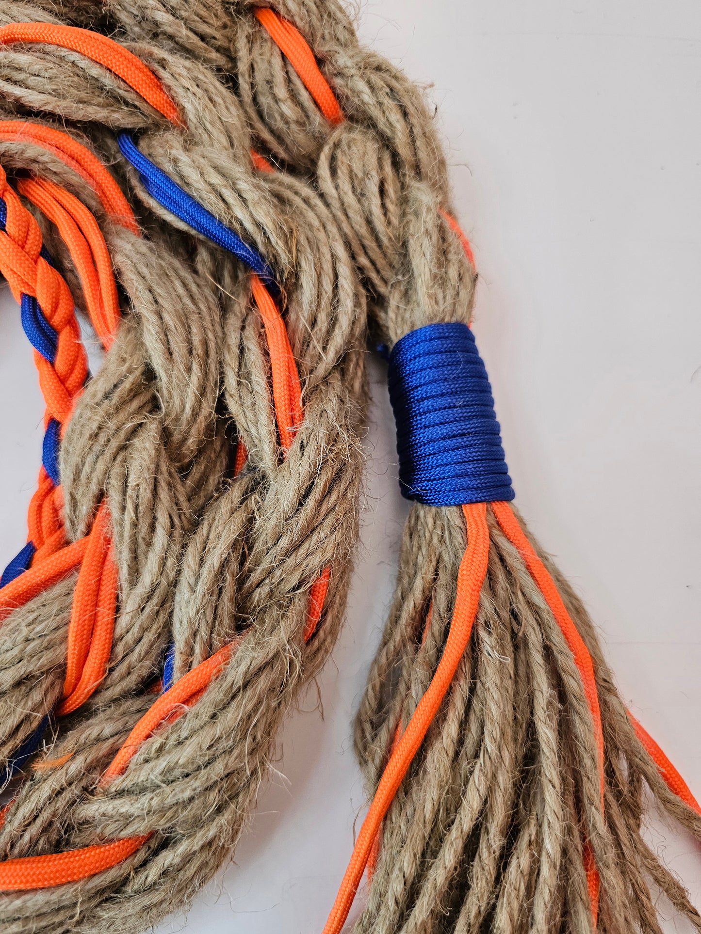 Orange Rush  - Custom Hand Made Bronc Rein / Hack Rein