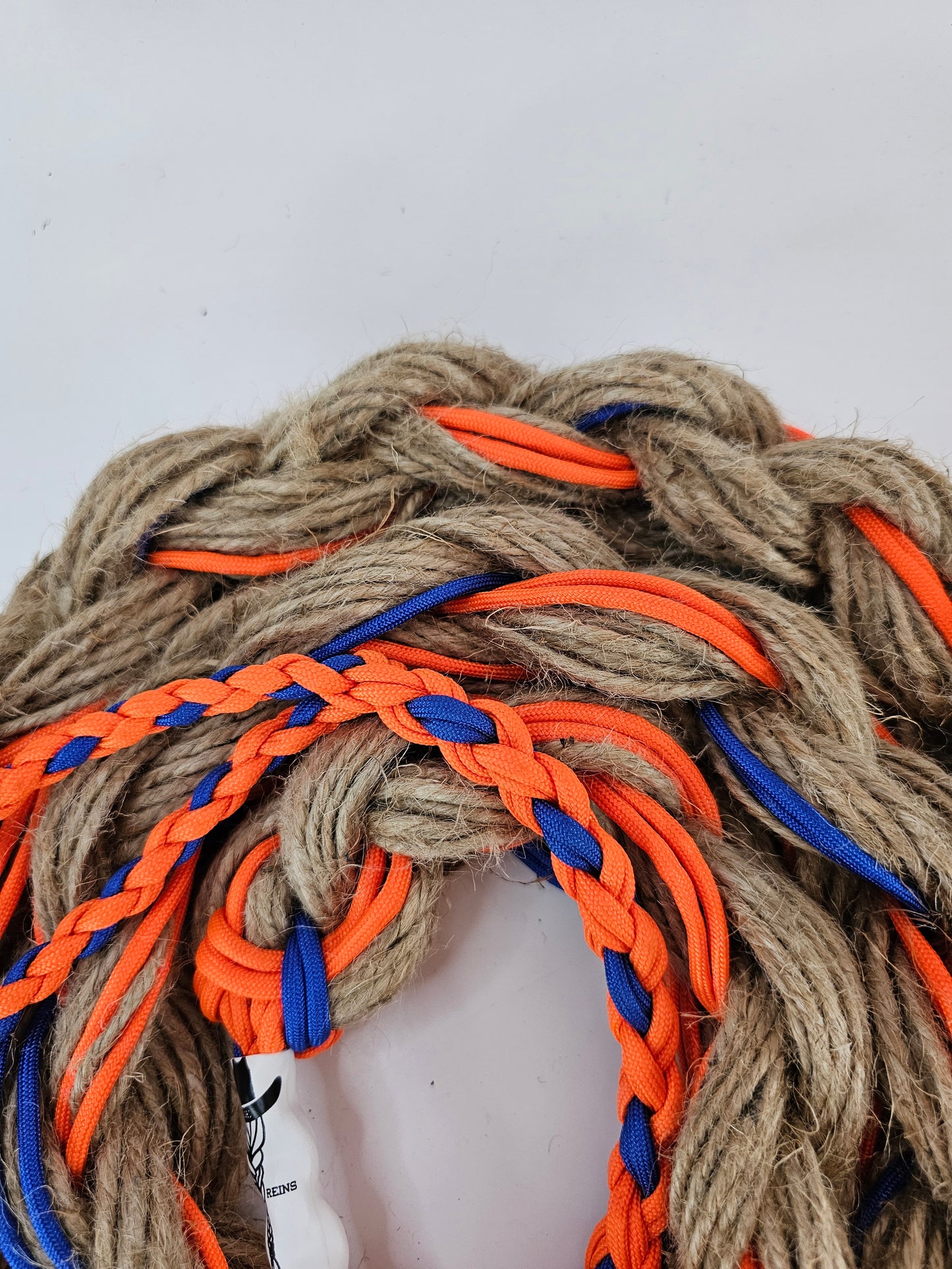 Orange Rush  - Custom Hand Made Bronc Rein / Hack Rein