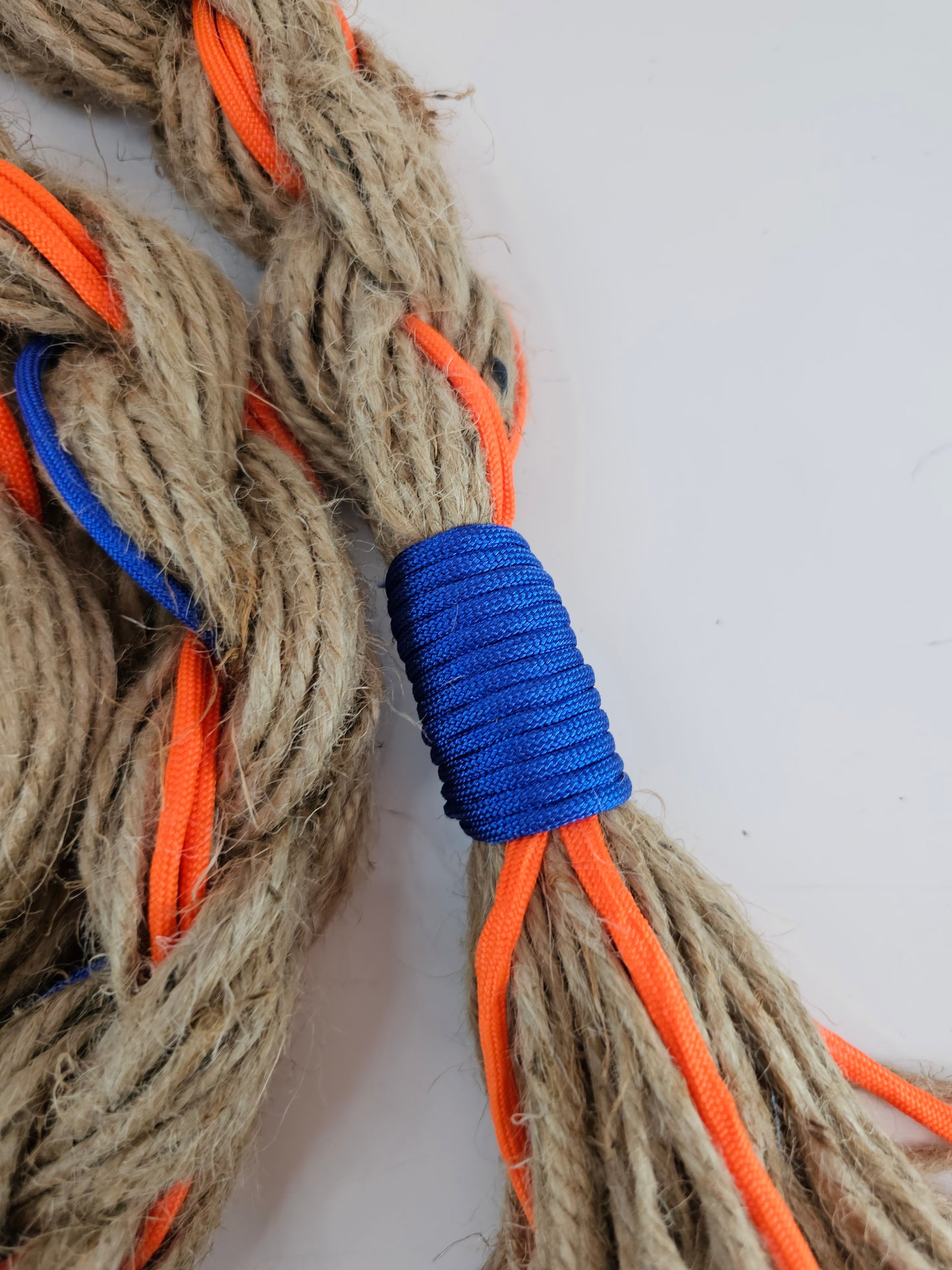 Orange Rush  - Custom Hand Made Bronc Rein / Hack Rein