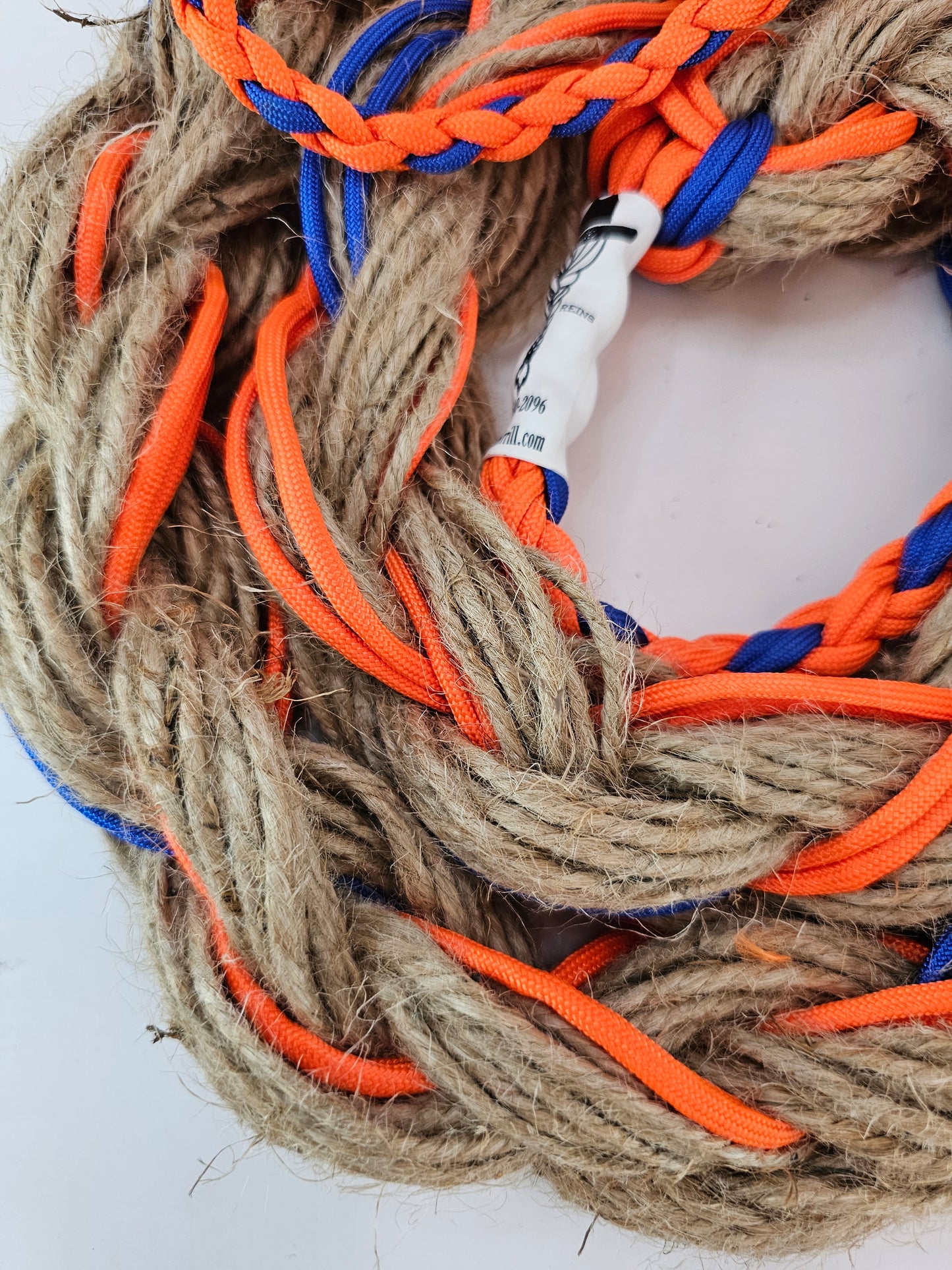 Orange Rush  - Custom Hand Made Bronc Rein / Hack Rein