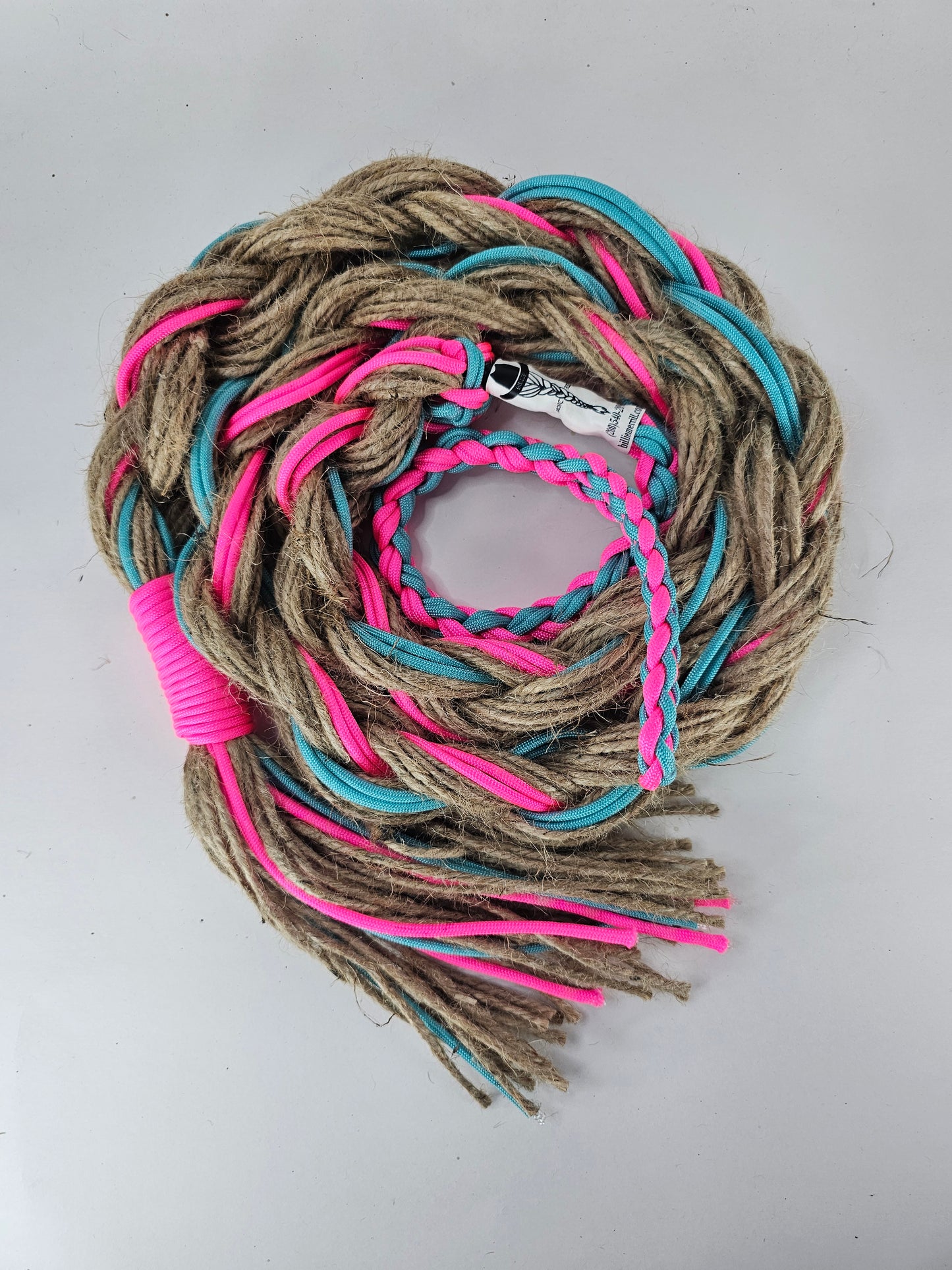 Cotton Candy Kick - Custom Hand Made Bronc Rein / Hack Rein