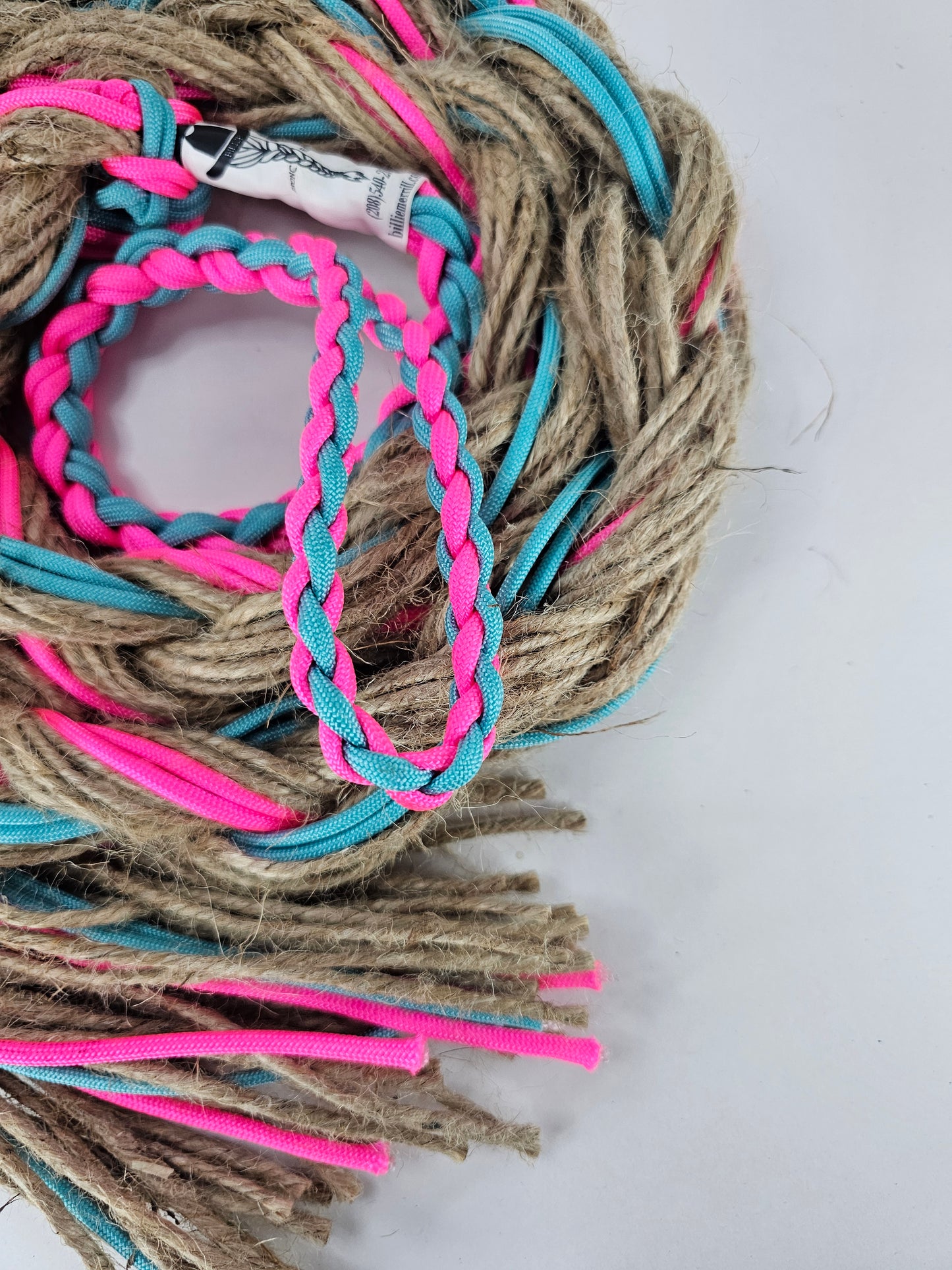 Cotton Candy Kick - Custom Hand Made Bronc Rein / Hack Rein