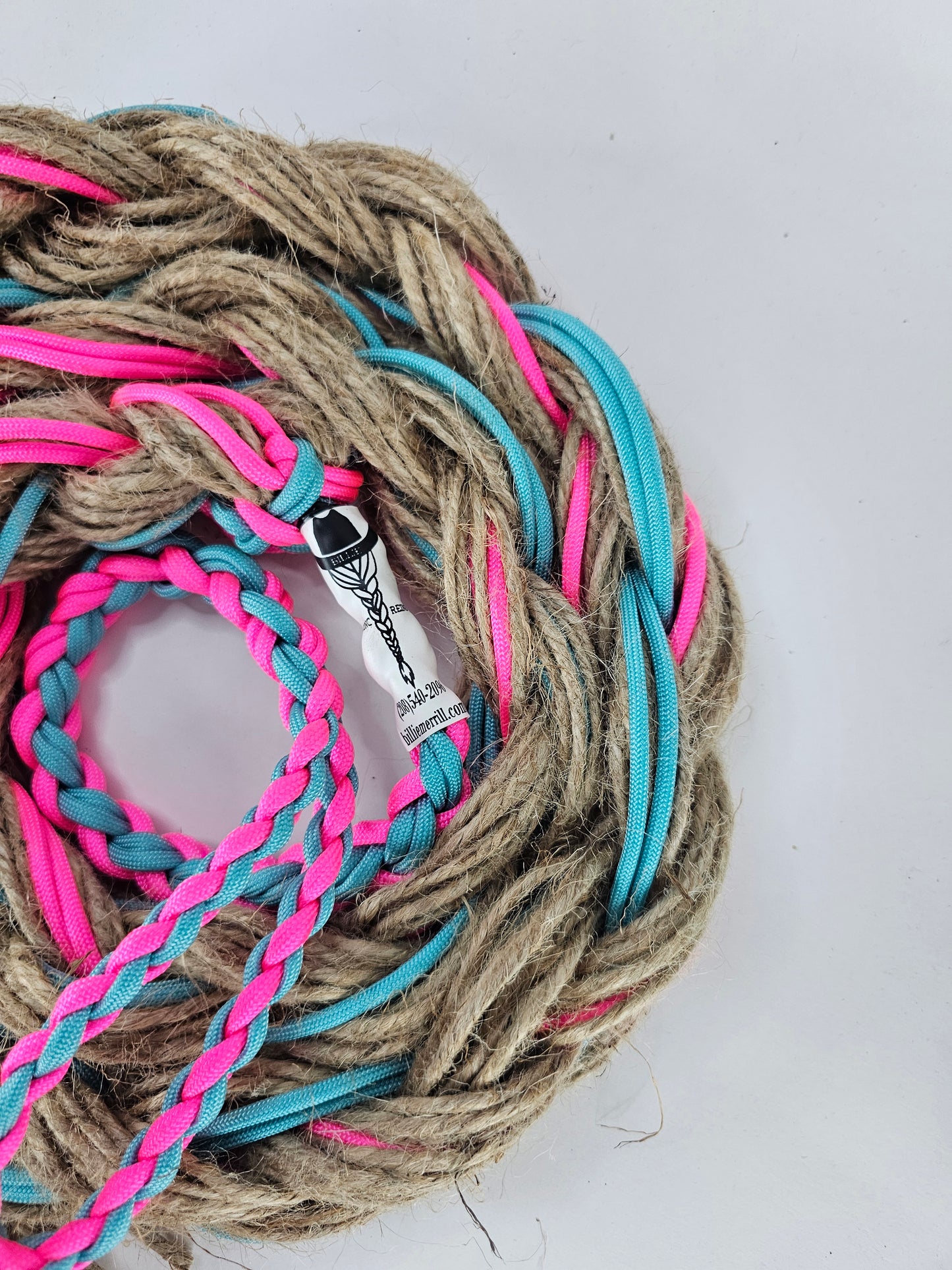 Cotton Candy Kick - Custom Hand Made Bronc Rein / Hack Rein