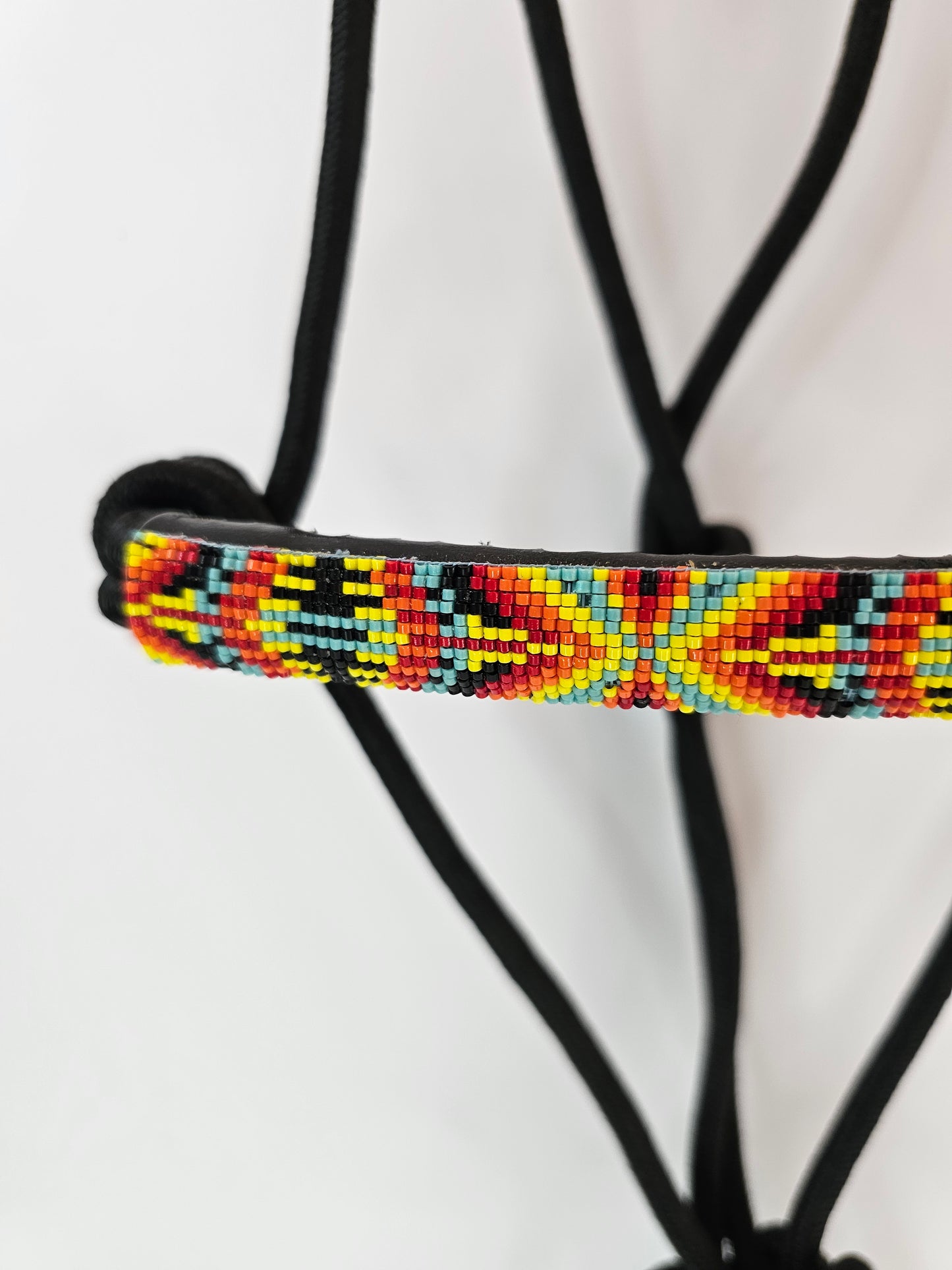 Blaze Line Beaded Ear Headstall