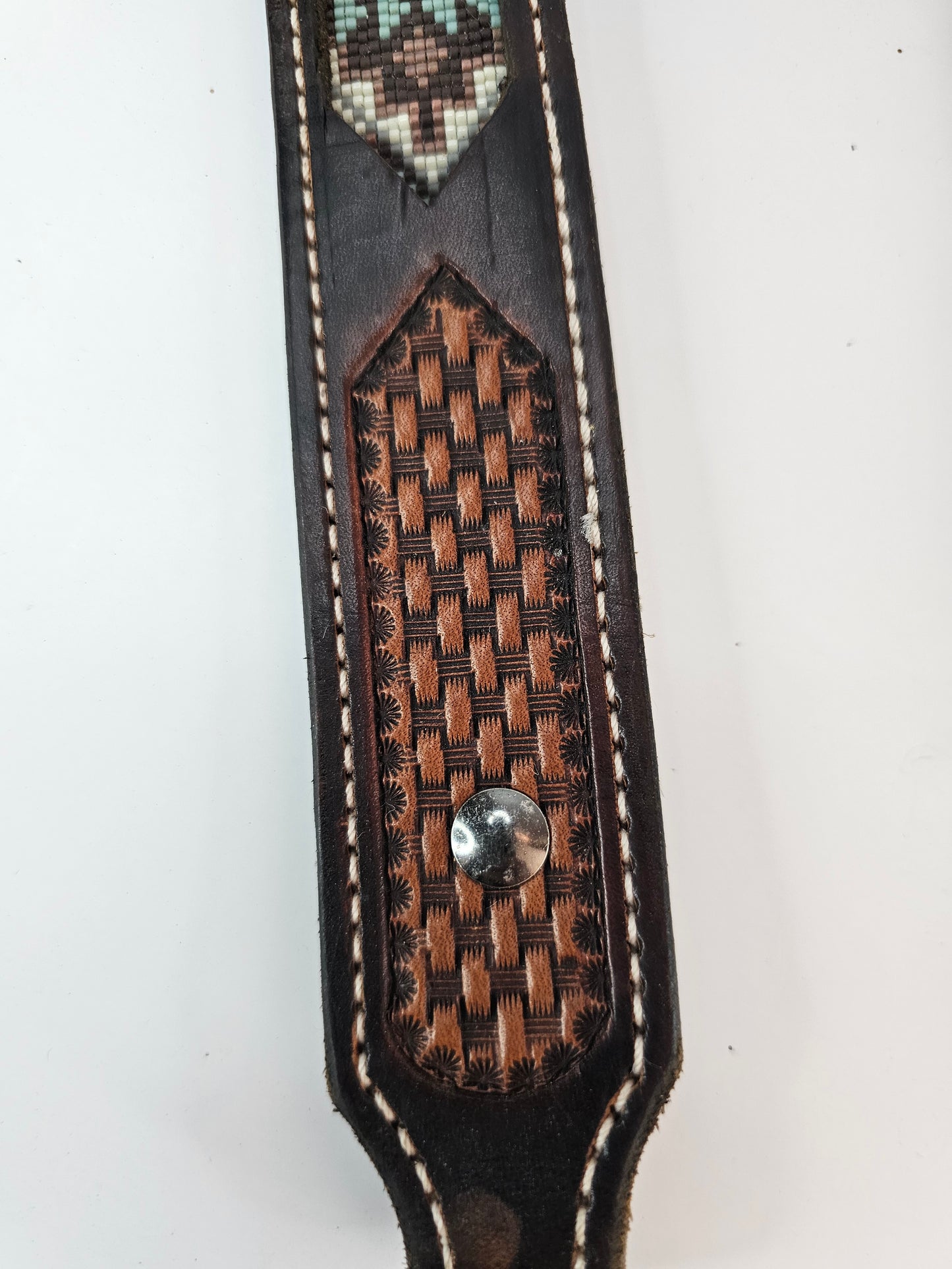 Desert Jewel -Single Ear  Beaded Headstall