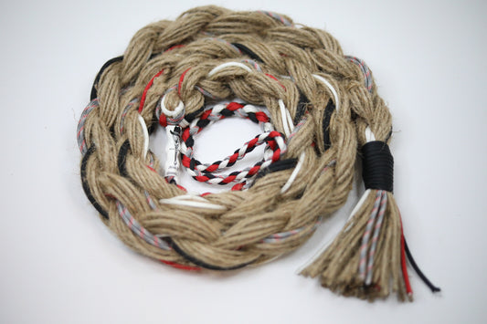 Red Inferno - Custom Hand Made Bronc Rein / Hack Rein