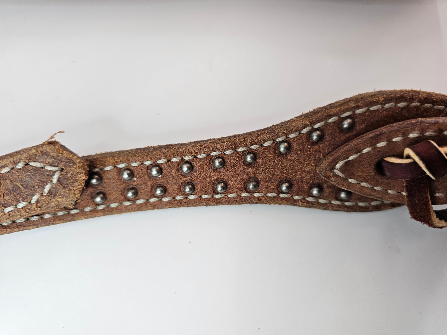 Silver Spur Beaded Ear Headstall