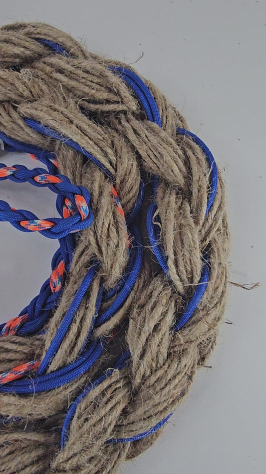 Blue Inferno - Custom Hand Made Bronc Rein / Hack Rein