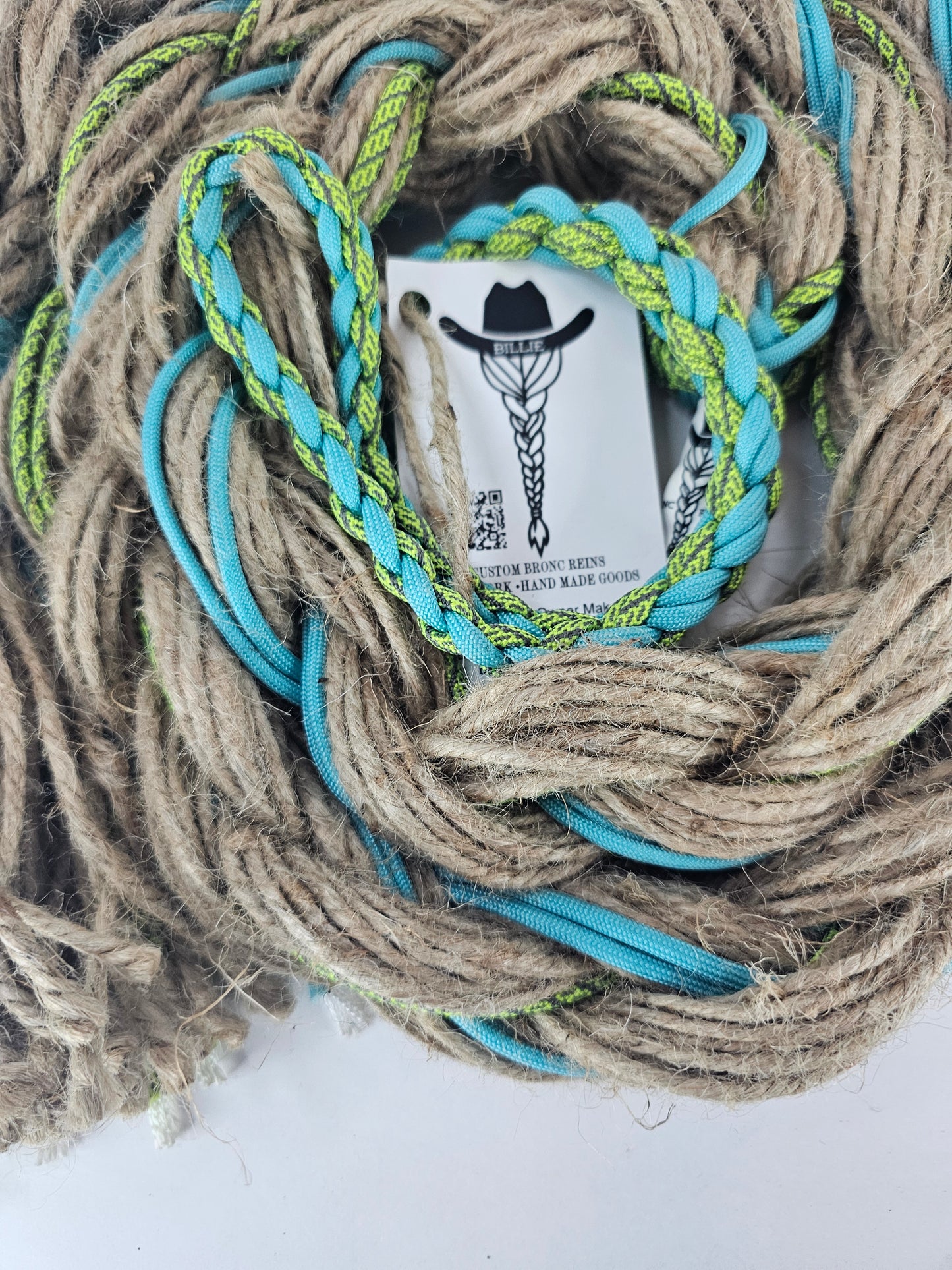 High Voltage - Custom Hand Made Bronc Rein / Hack Rein