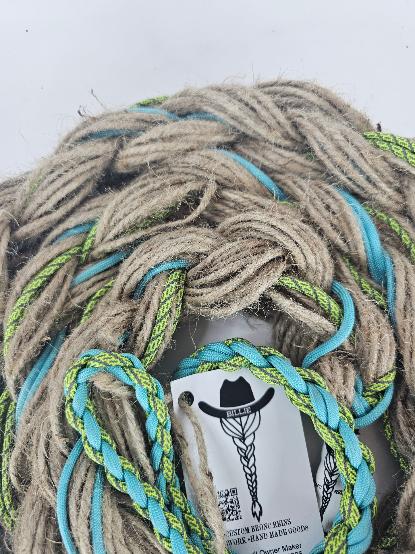 High Voltage - Custom Hand Made Bronc Rein / Hack Rein