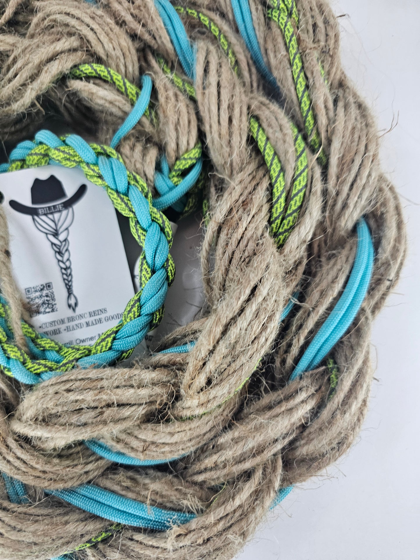 High Voltage - Custom Hand Made Bronc Rein / Hack Rein