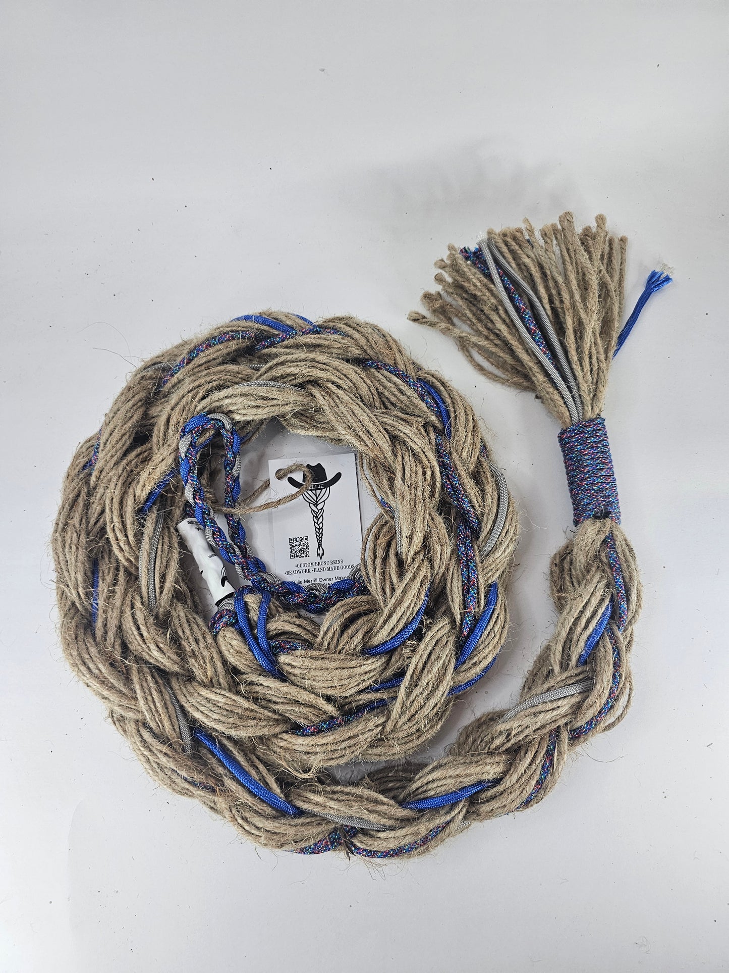 Static Storm - Custom Hand Made Bronc Rein / Hack Rein