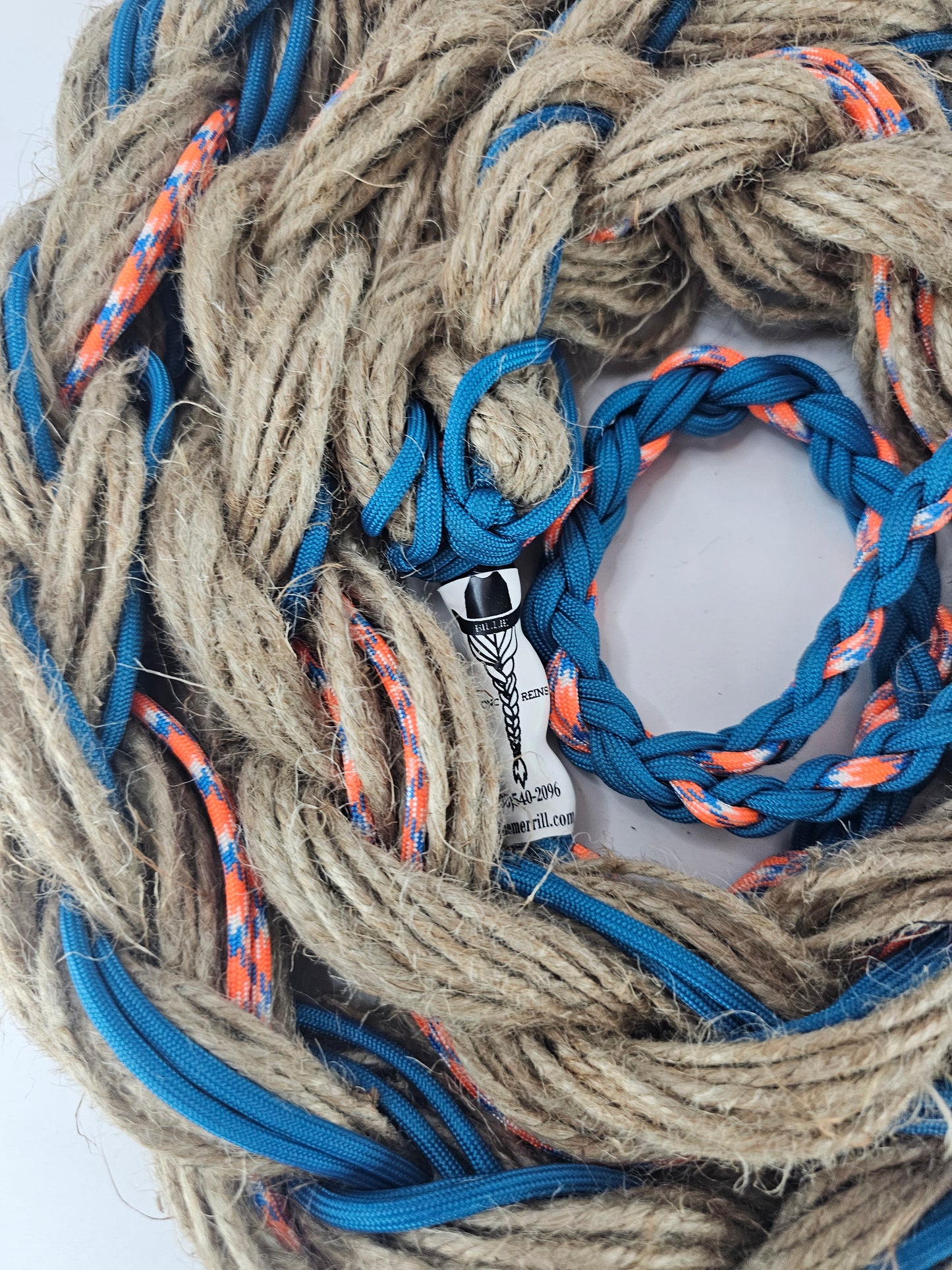 Prickly Flame - Custom Hand Made Bronc Rein / Hack Rein