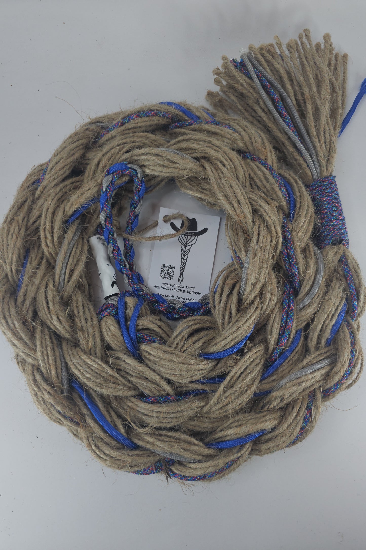 Static Storm - Custom Hand Made Bronc Rein / Hack Rein