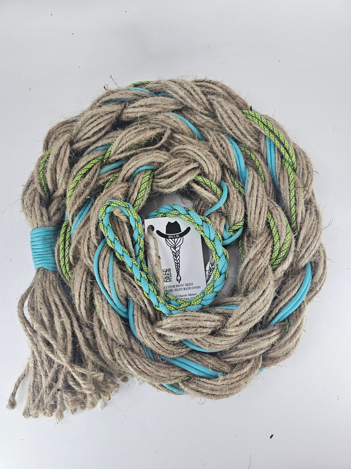 High Voltage - Custom Hand Made Bronc Rein / Hack Rein