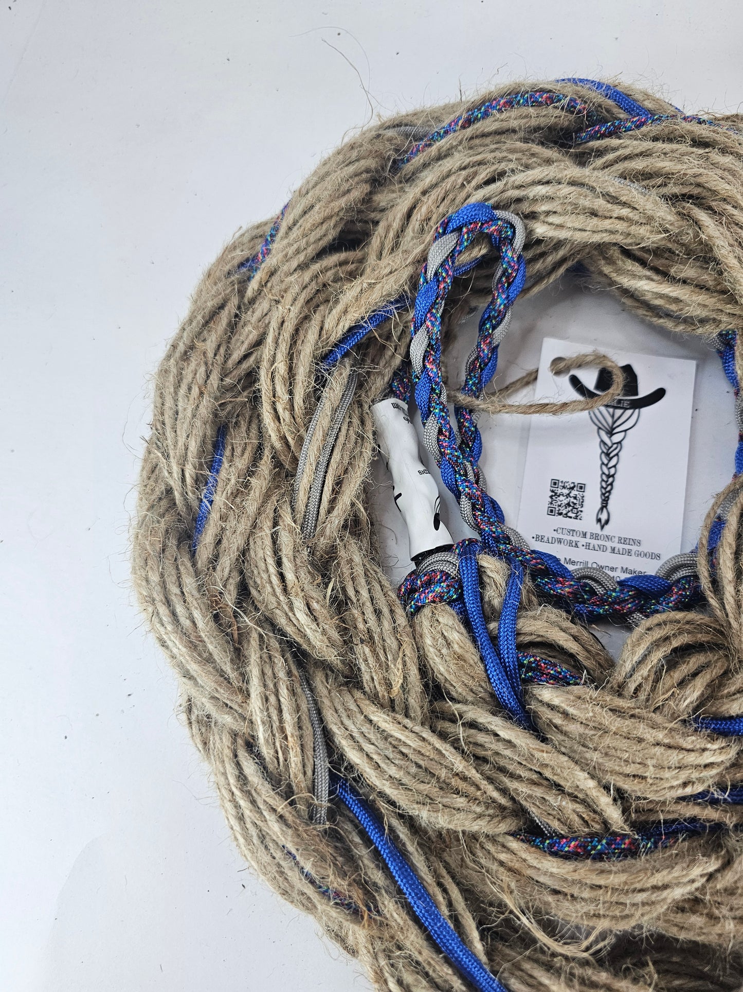 Static Storm - Custom Hand Made Bronc Rein / Hack Rein