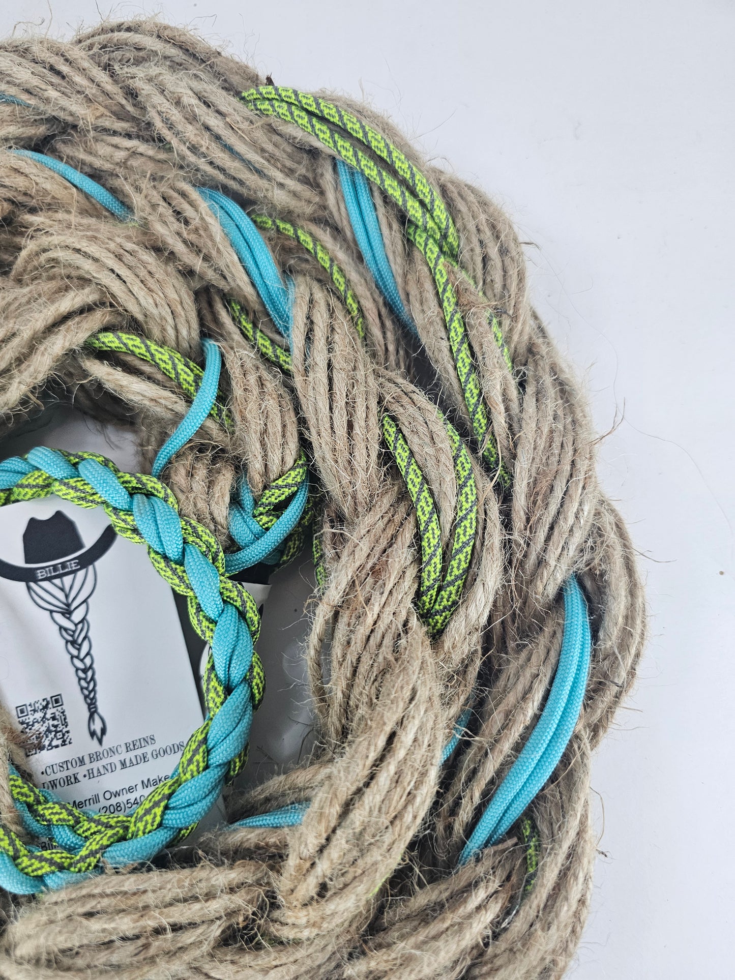 High Voltage - Custom Hand Made Bronc Rein / Hack Rein