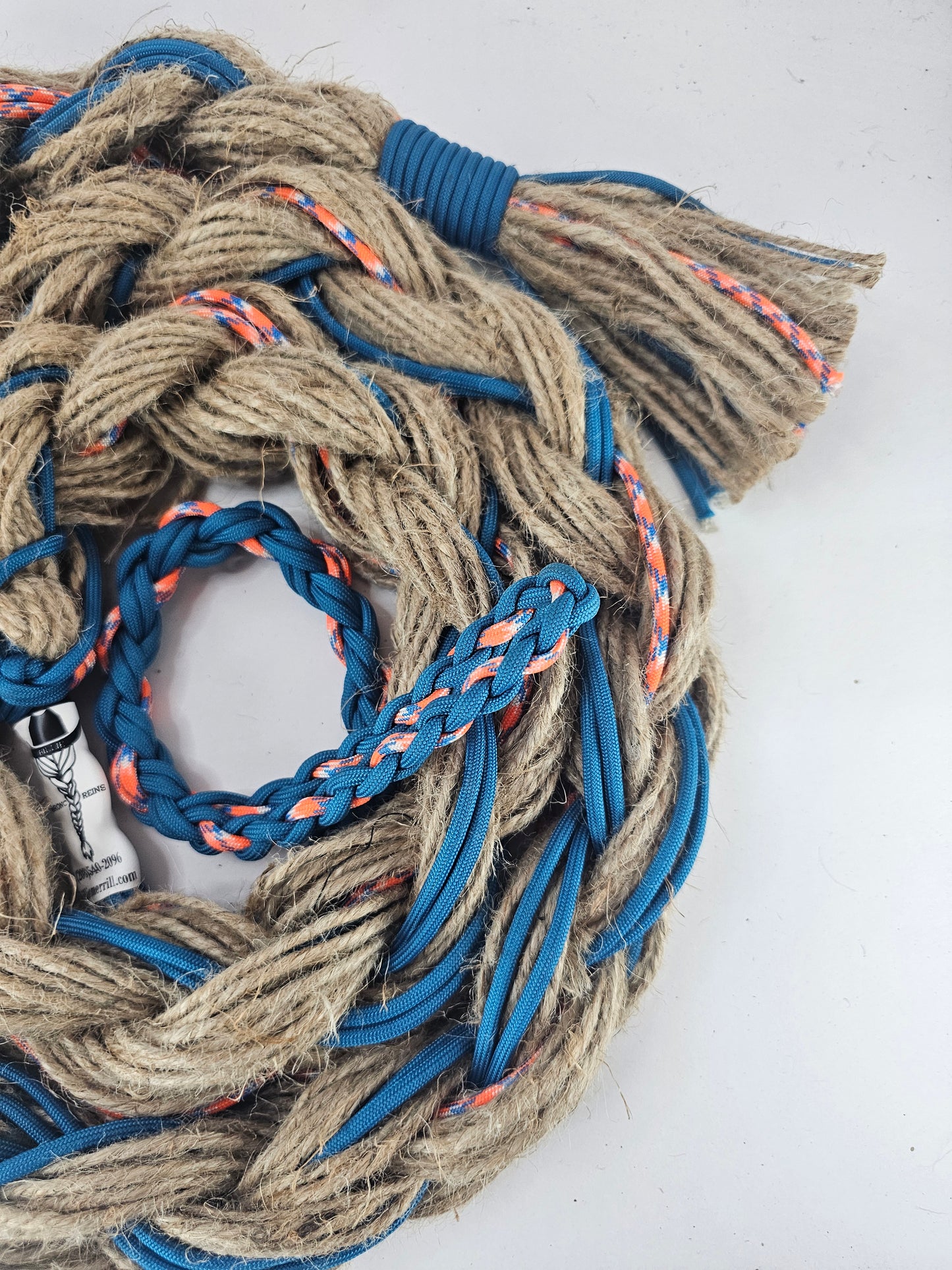 Prickly Flame - Custom Hand Made Bronc Rein / Hack Rein