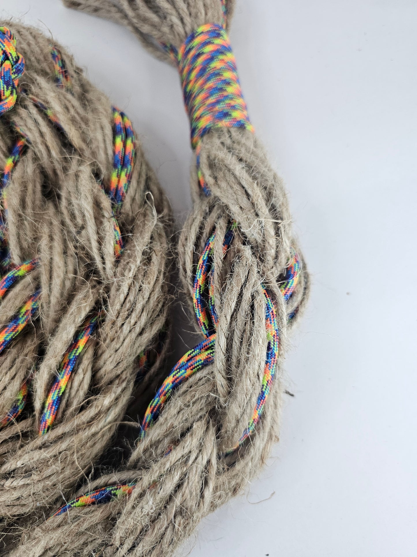 Rainbow Wreck- Custom Hand Made Bronc Rein / Hack Rein