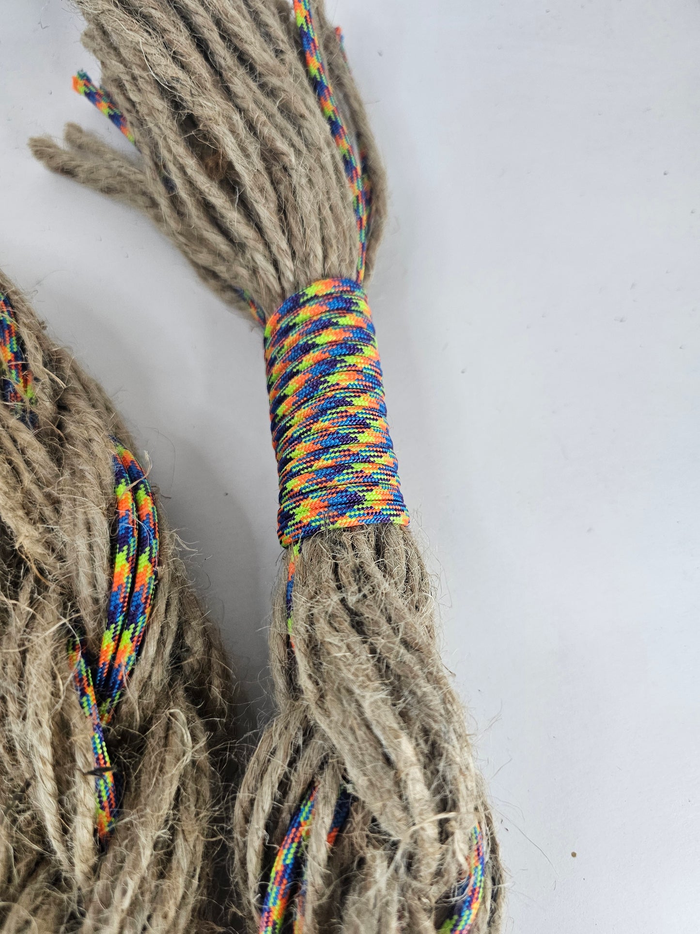 Rainbow Wreck- Custom Hand Made Bronc Rein / Hack Rein