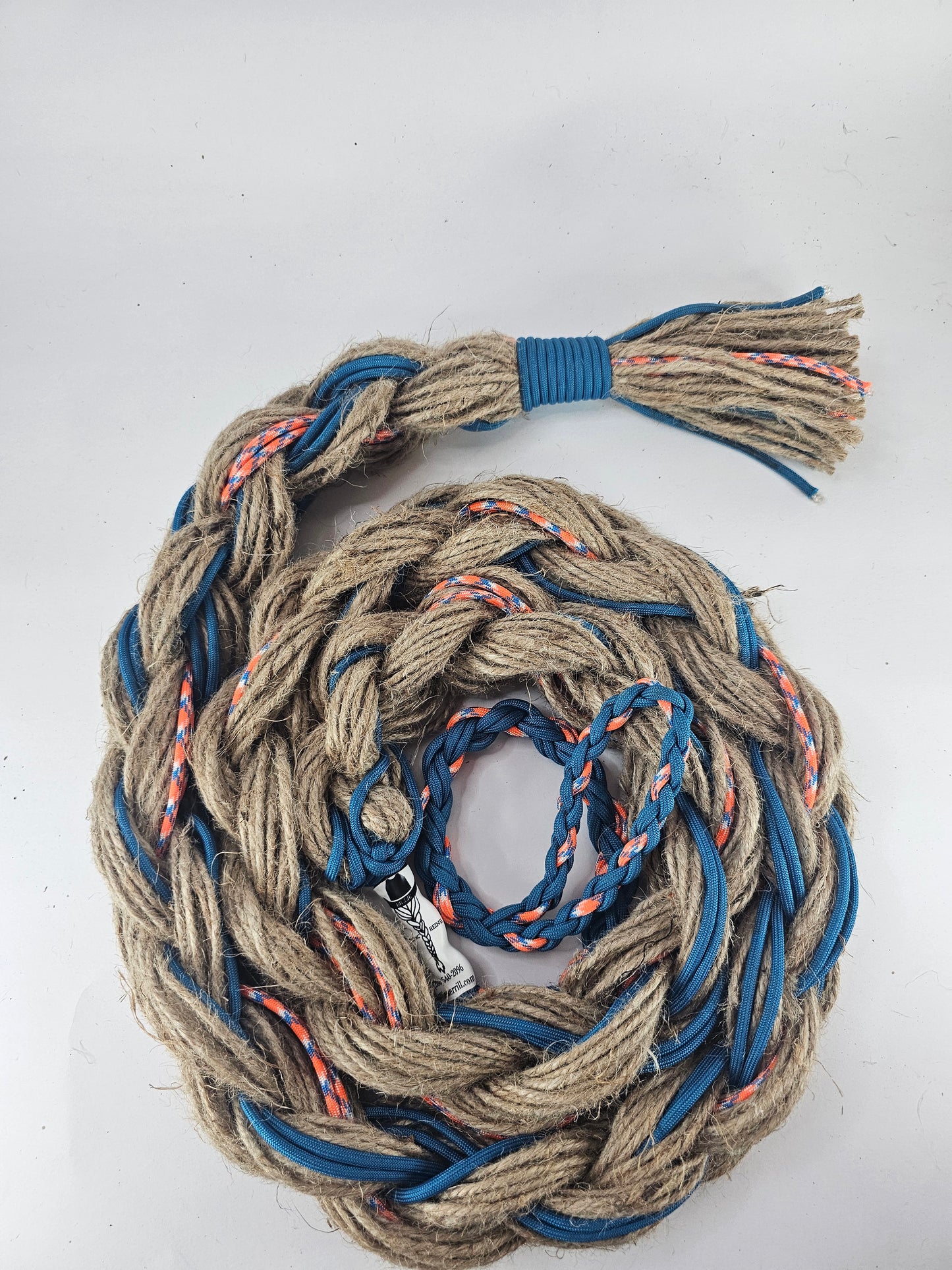 Prickly Flame - Custom Hand Made Bronc Rein / Hack Rein